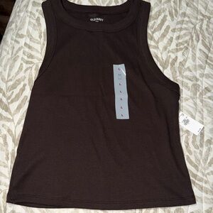 Old Navy Dark Brown Ribbed Tank Top